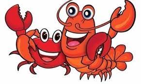 A crab and a lobster start dating