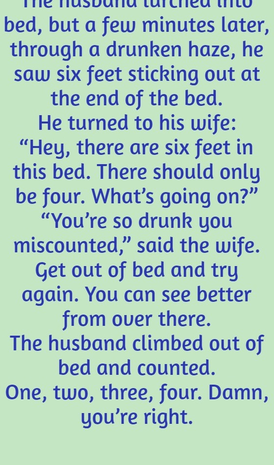 A wife was in bed with her lover