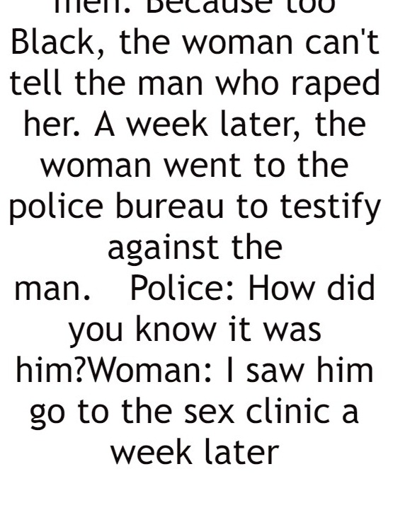 After a woman was raped by a man