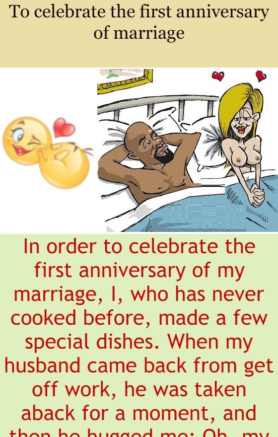 To celebrate the first anniversary of marriage