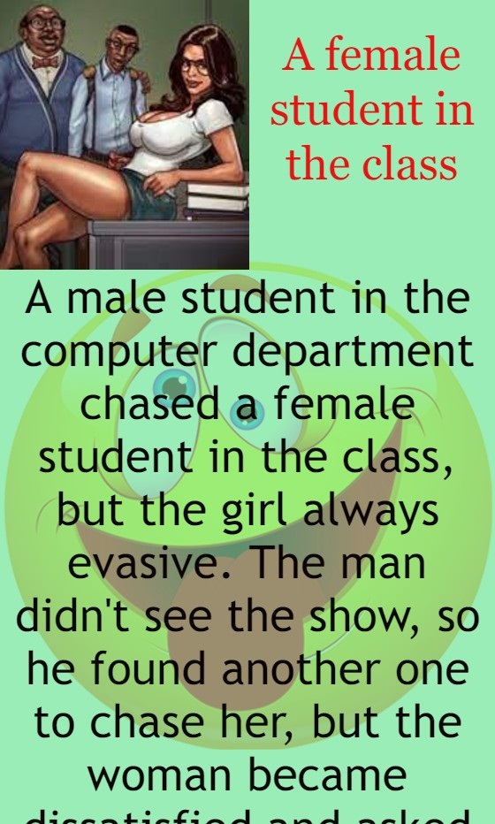 A female student in the class