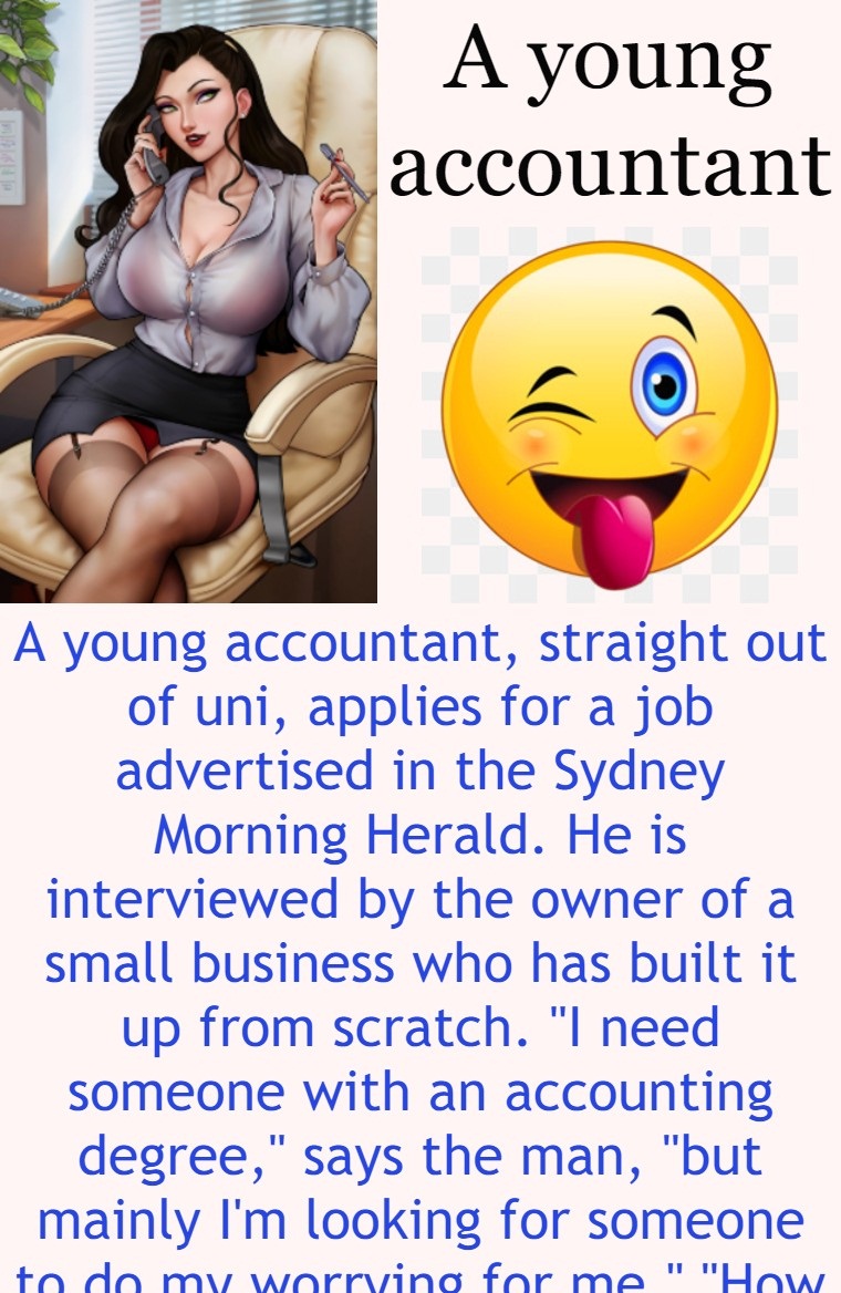 A young accountant