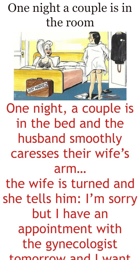 One night a couple is in the room