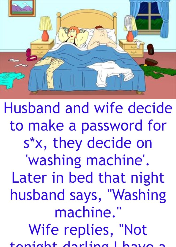 Later in bed that night husband