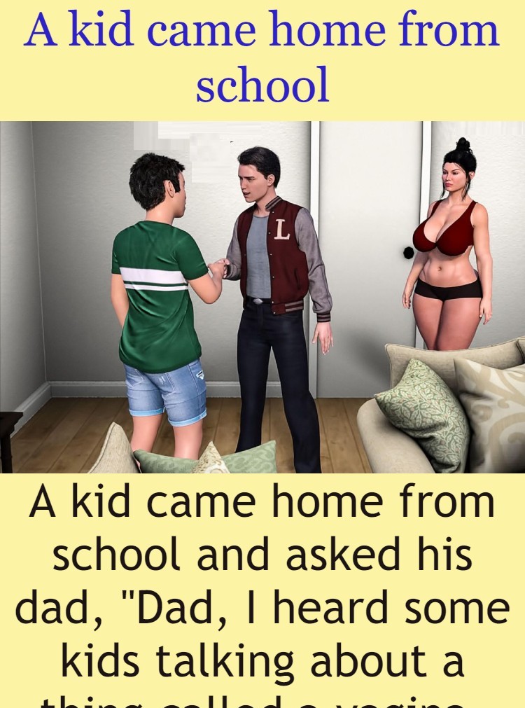 A kid came home from school