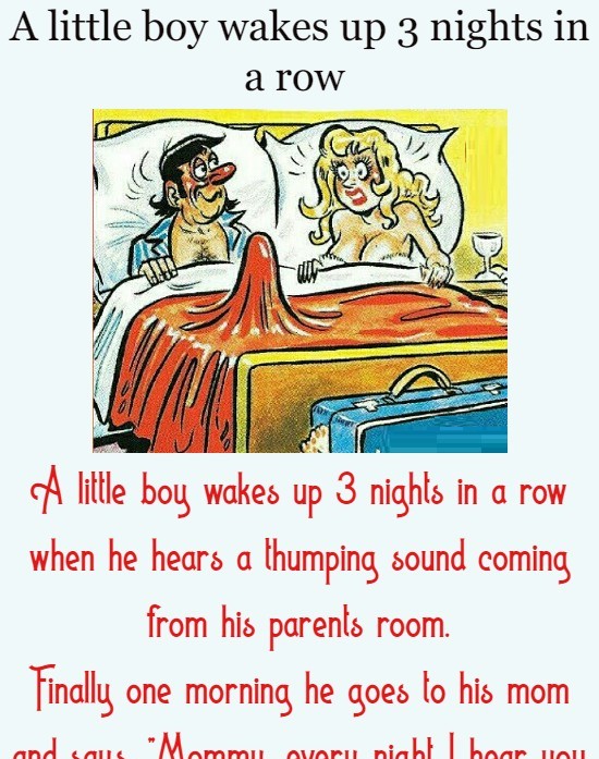 A little boy wakes up 3 nights in a row