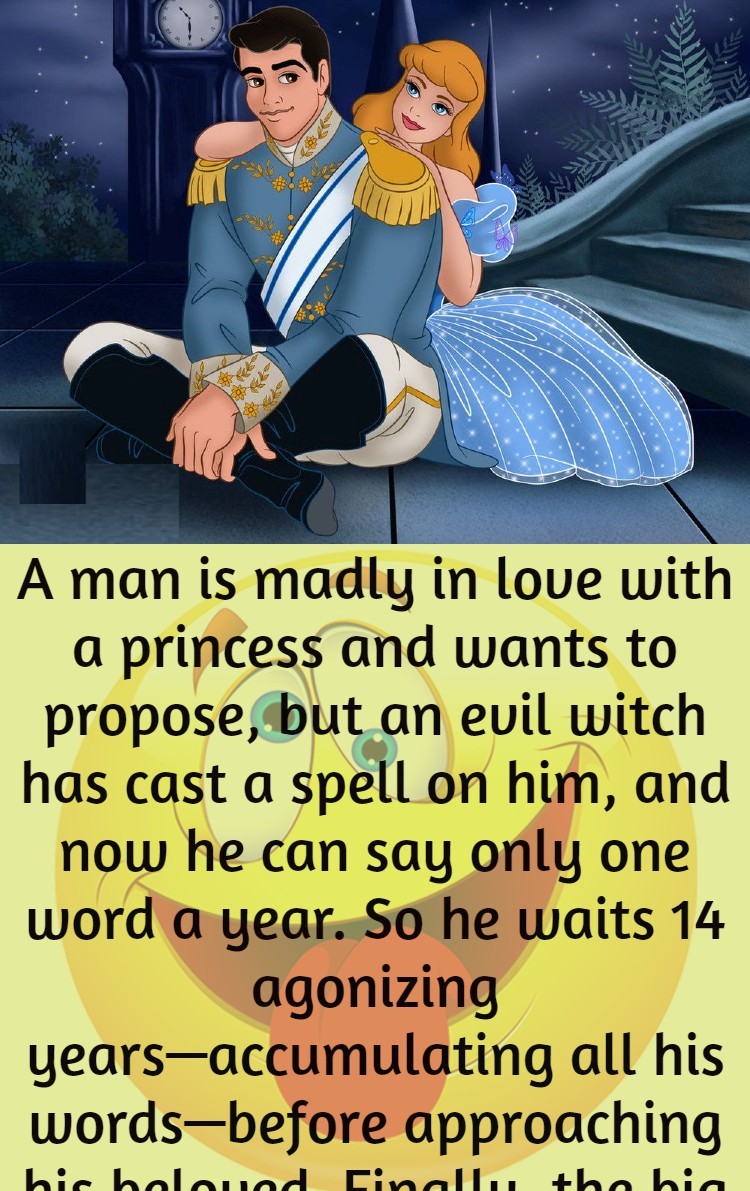 A man is madly in love with a princess