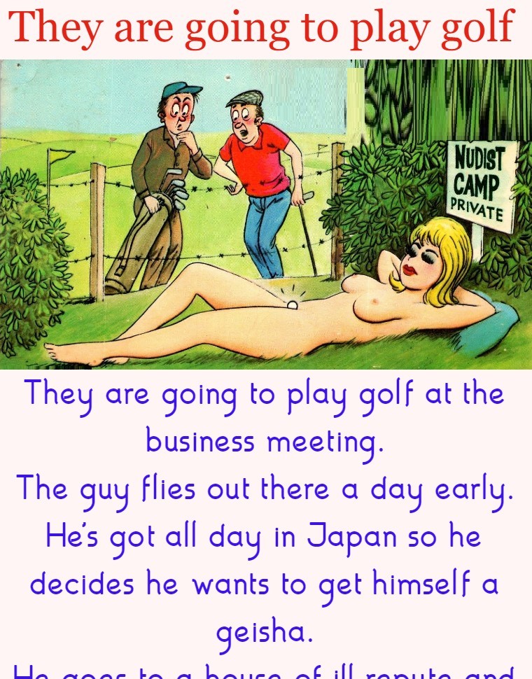 They are going to play golf 