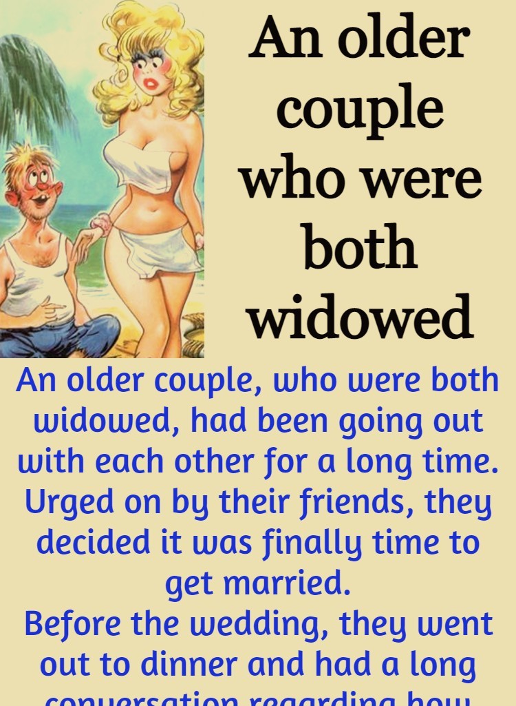 An older couple who were both widowed