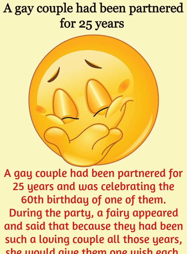 A gay couple had been partnered for 25 years