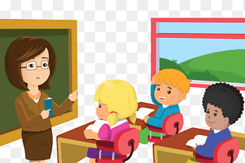 A teacher is teaching a class