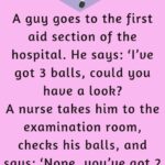 A guy goes to the first aid section of the hospital