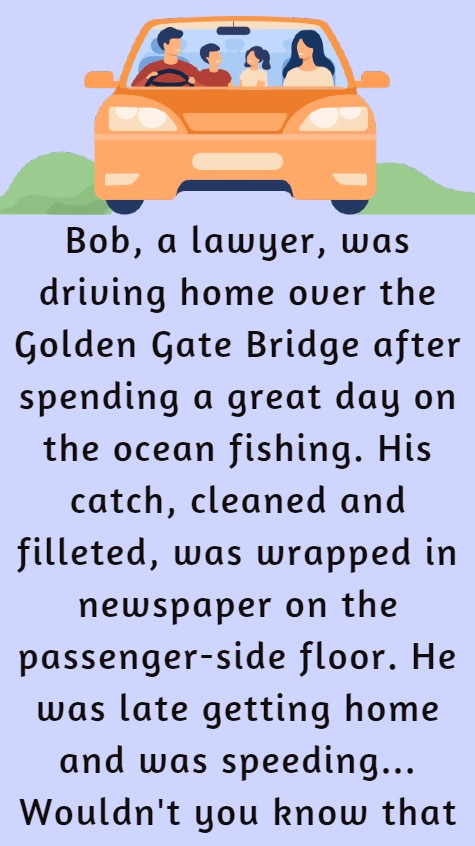 A lawyer was driving home over the Golden Gate