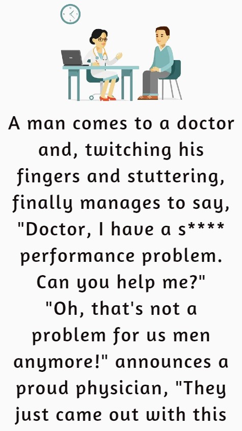 A man comes to a doctor and twitching his fingers