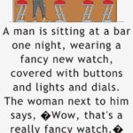 A man is sitting at a bar one night