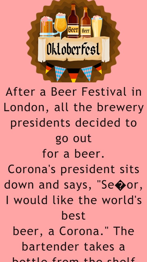 After a Beer Festival in London