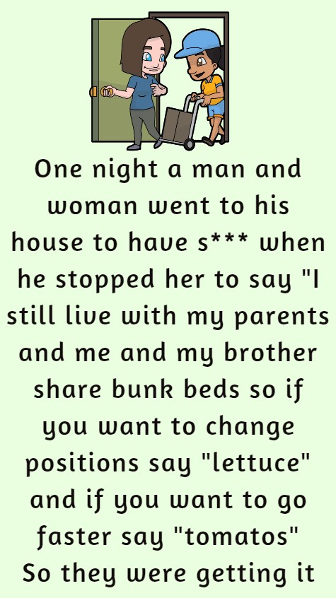 One night a man and woman went to his house