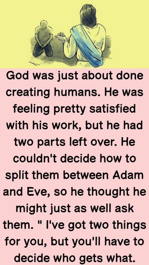 God was just about done creating humans