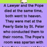 A Lawyer and the Pope died at the same time