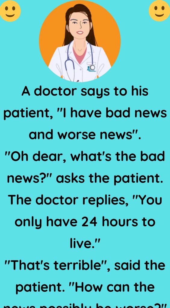 A doctor says to his patient