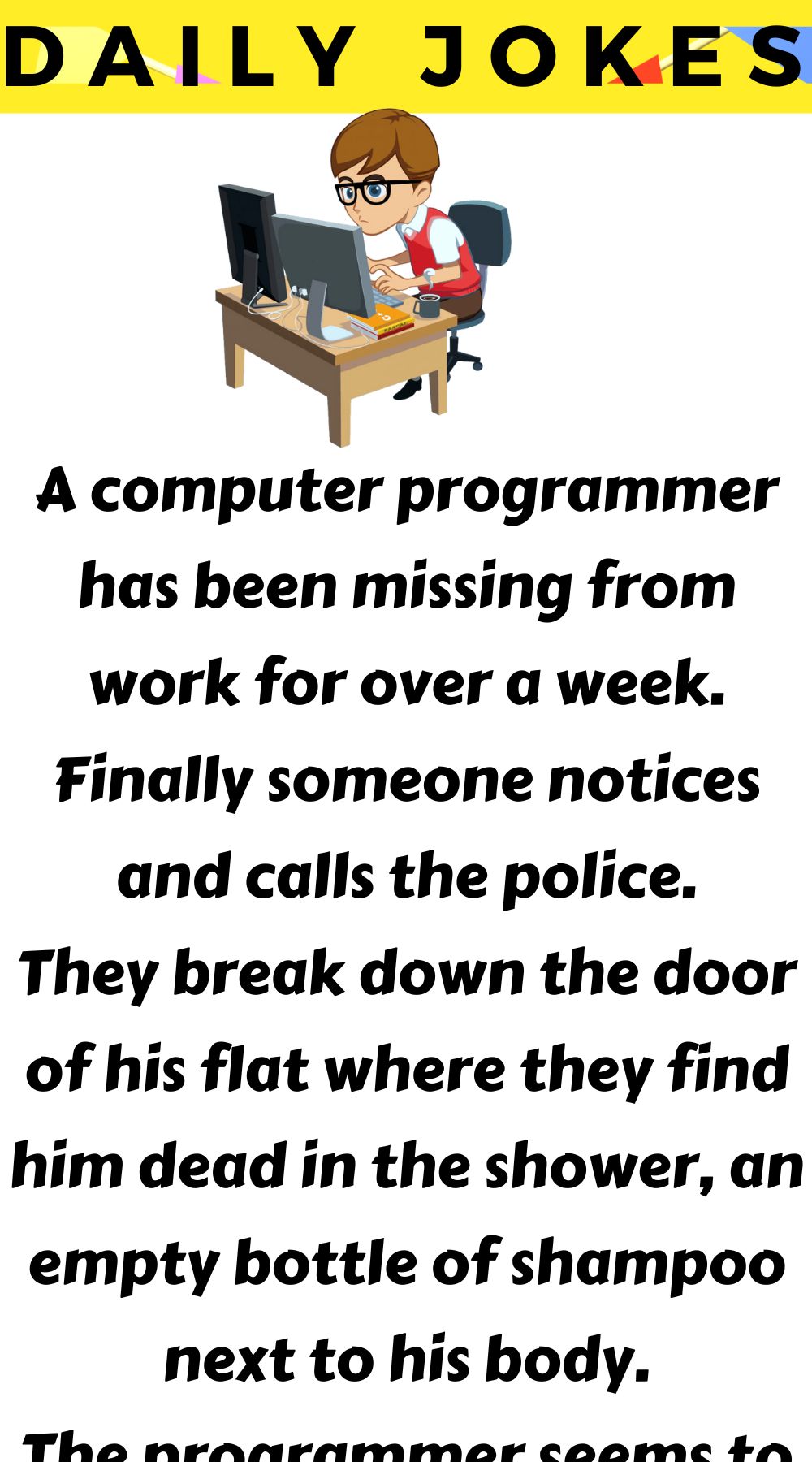 A computer programmer