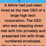 A fellow had just been hired as the new CEO