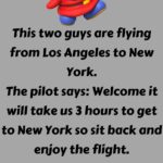 This two guys are flying from Los Angeles to New York