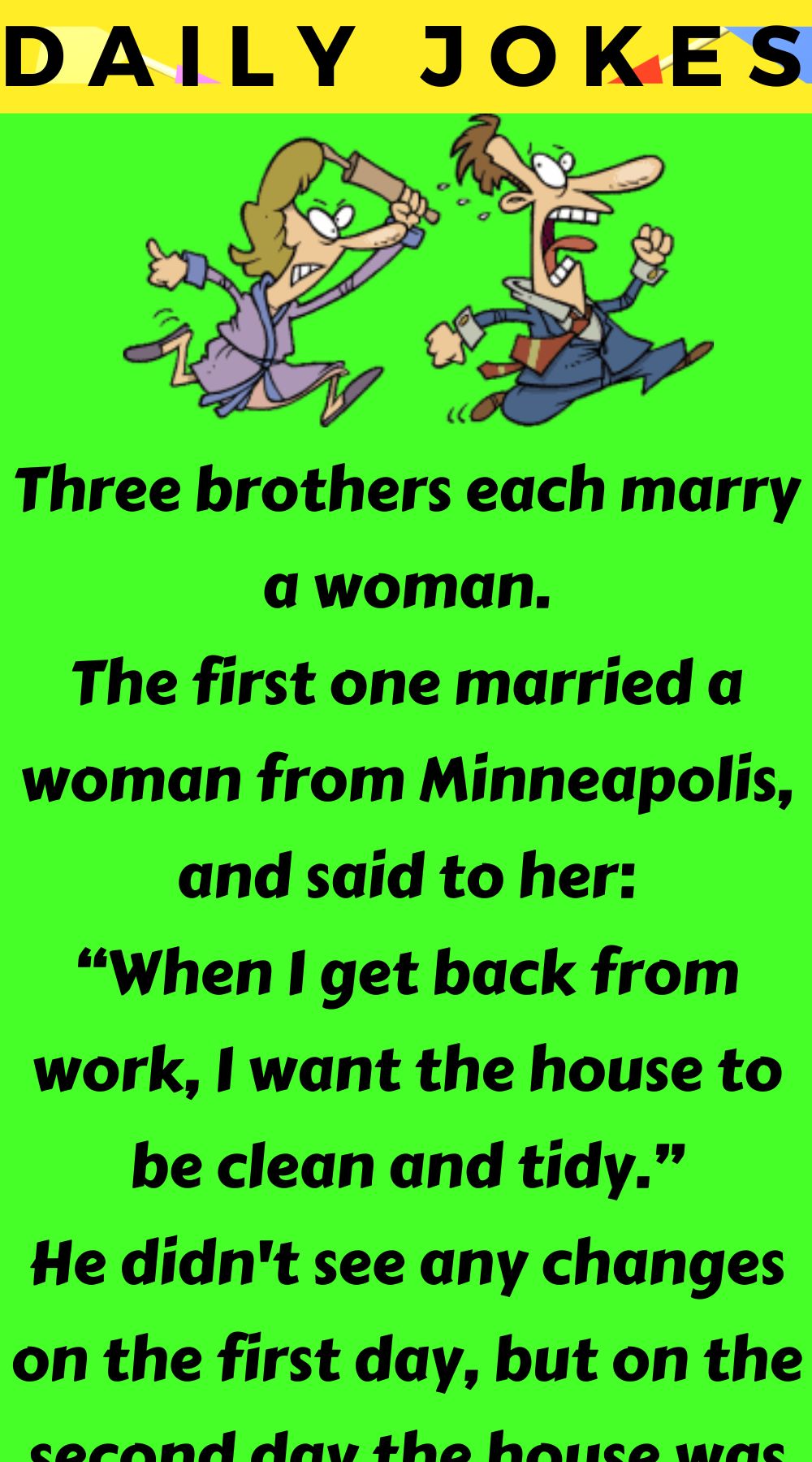 Three Brothers Each Marry A Woman