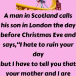 A man in Scotland calls his son in London