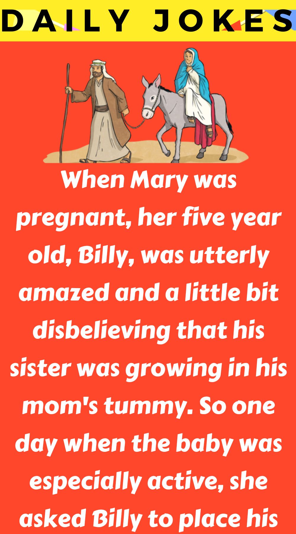 When Mary was pregnant