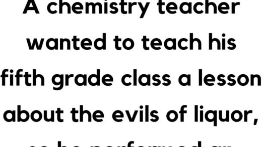 A chemistry teacher wanted to teach